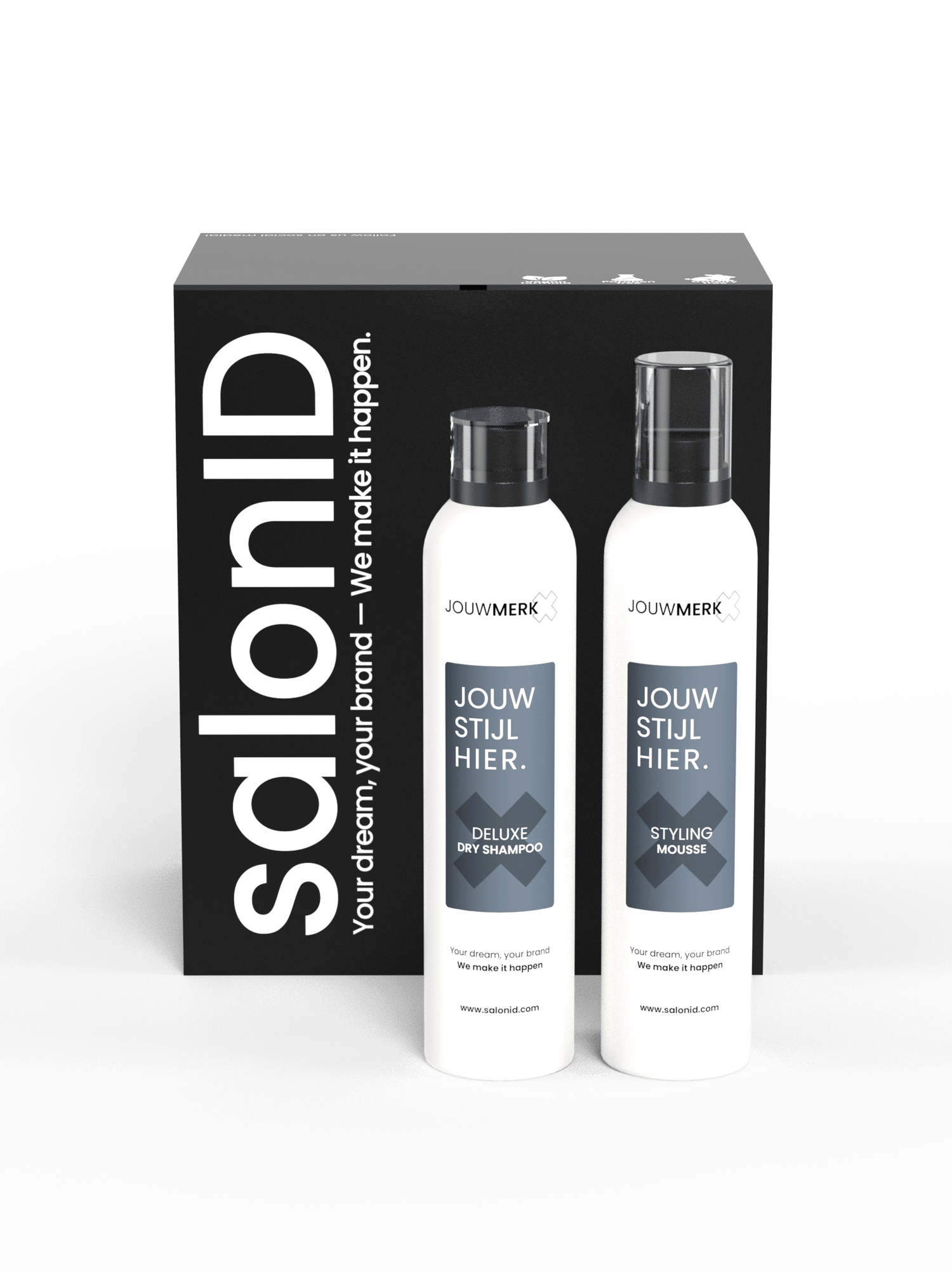 Combipack Styling Sprays 300ml SalonID private label voor kappers